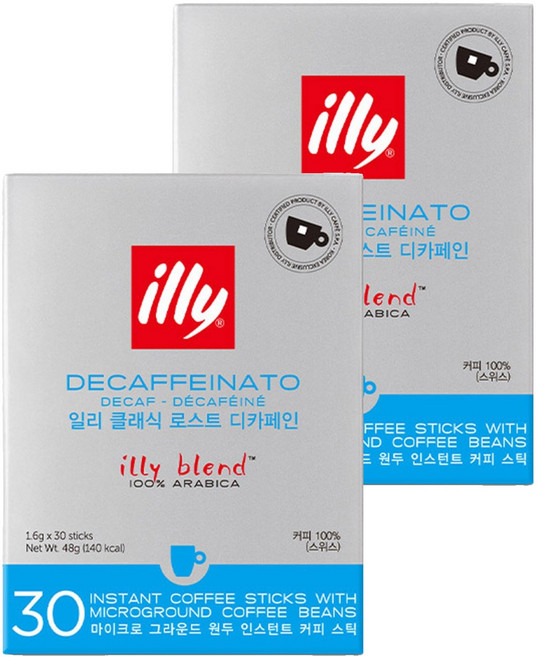 일리 클래식 로스트 디카페인 레귤러, 1.6g, 30개입, 2개