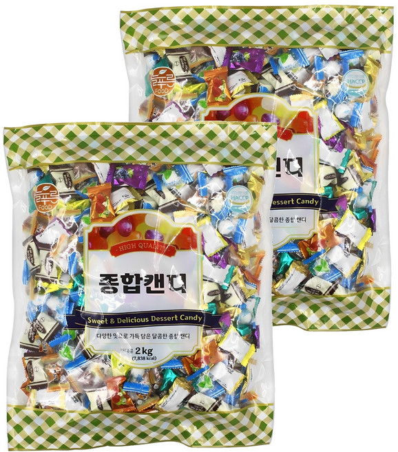 8가지맛 종합캔디, 2개, 2kg