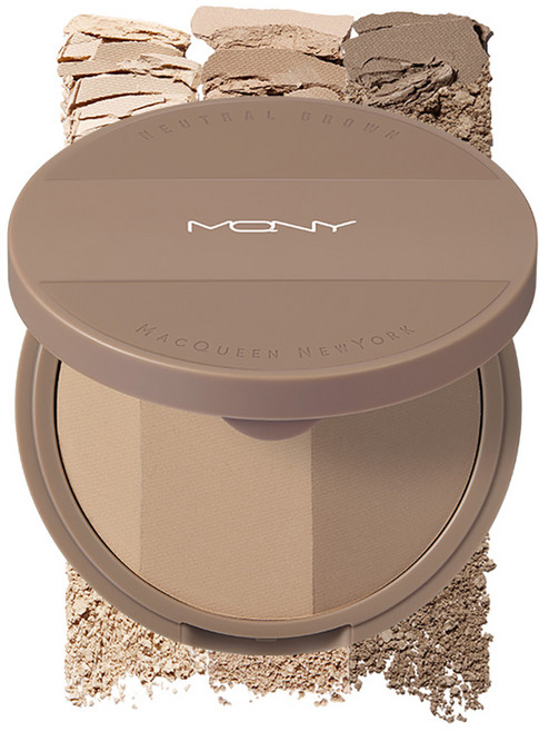 맥퀸뉴욕 페이크업 3색 쉐딩 9g, 뉴트럴브라운, 1개