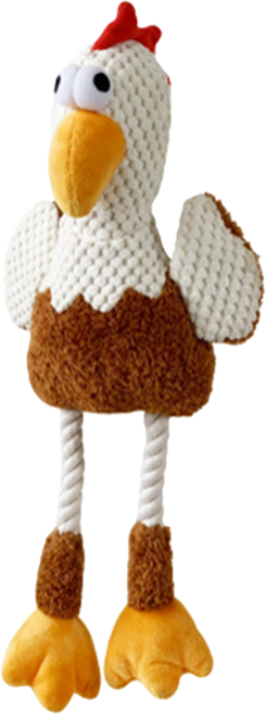 godog 高質感毛絨玩偶 124g, 呆萌長腿雞, 1個