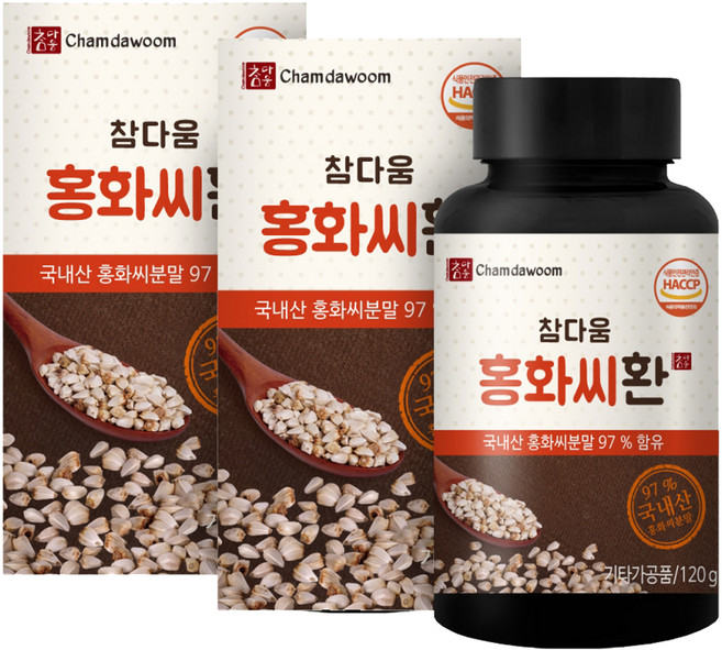 참다움 홍화씨환, 120g, 2개