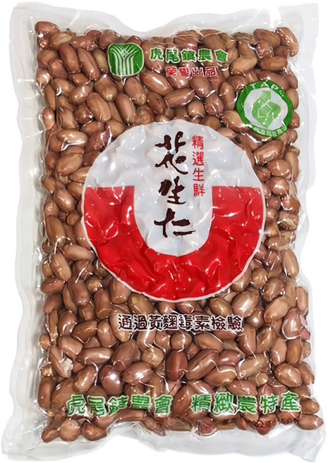 虎尾鎮農會 生鮮花生仁, 600g, 1包