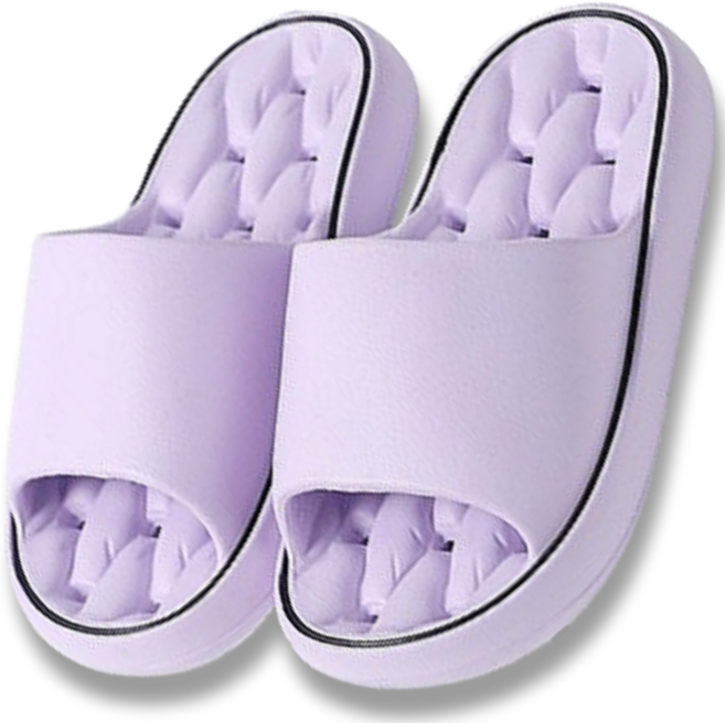 조앤제이 말랑말랑 EVA 미끄럼방지 물빠짐 욕실화, 퍼플, 1개