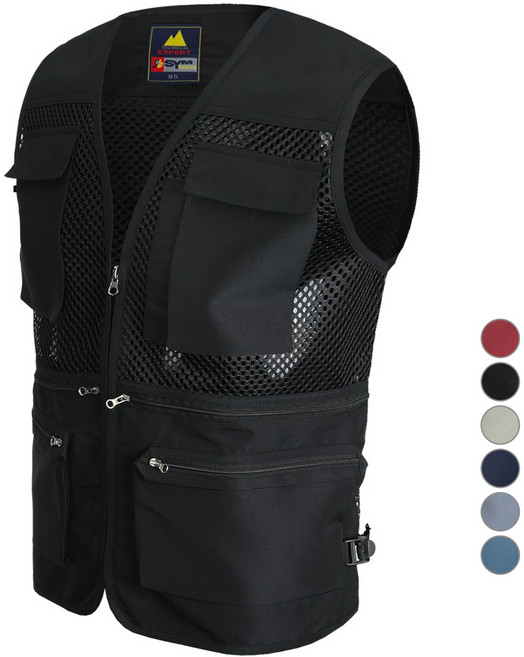 심비오즈 남성용 아웃도어 망사 조끼 SM08