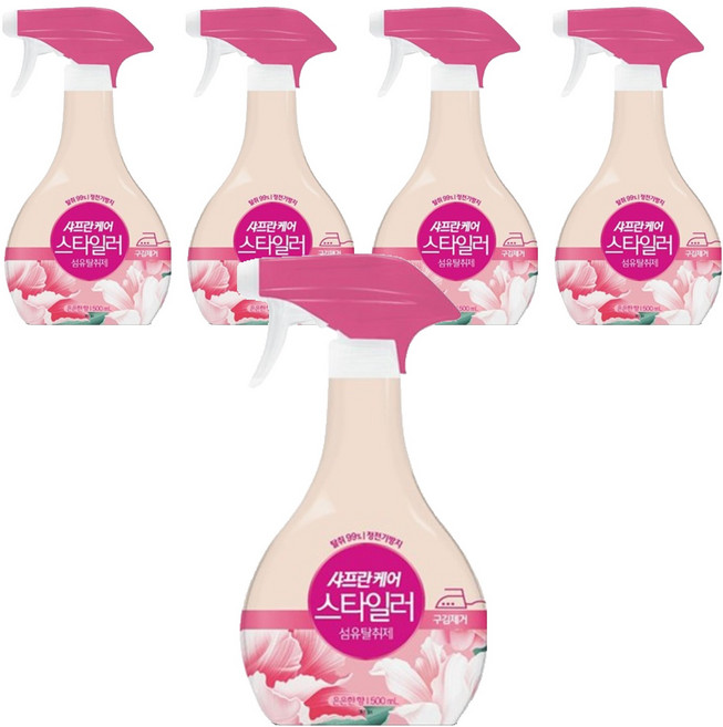 샤프란 케어 스타일러 섬유탈취제 은은한향 본품, 500ml, 5개