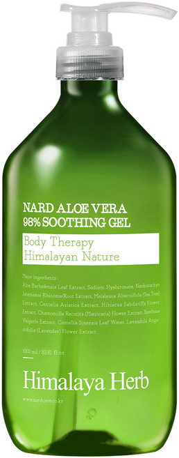 나드 알로에베라 98% 수딩젤, 1L, 1개