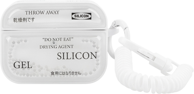 Koios 耳機保護殼 簡約乾燥包造型, Airpods4, 白色, 1個