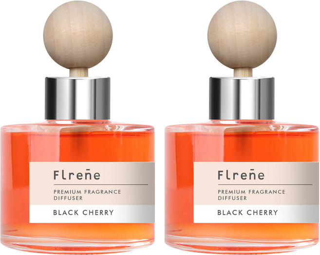 플렌느 차량용 디퓨저 대용량 120ml 본품, 블랙체리, 2개