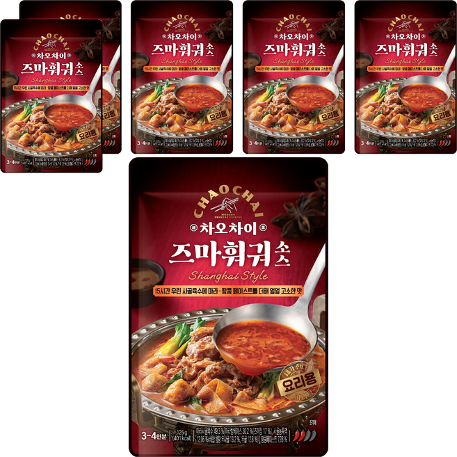 차오차이 즈마 훠궈 소스, 125g, 6개