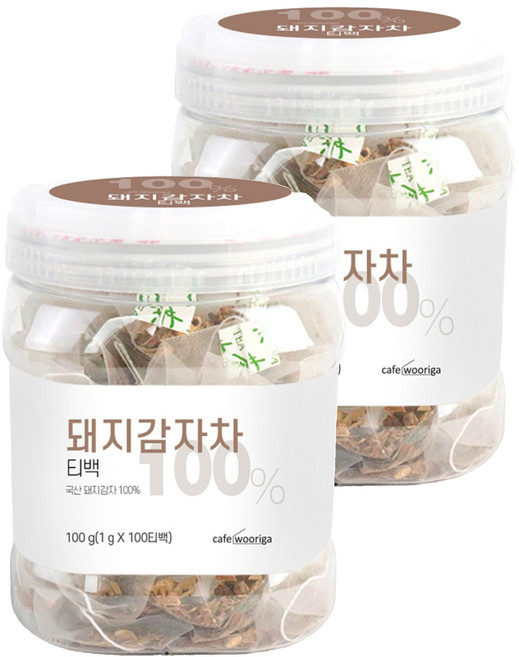 우리가스토리 카페우리가 볶은 돼지감자차, 1g, 100개입, 2개