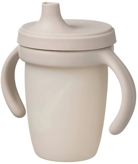 b.box 矽膠鴨嘴杯, 奶茶色, 240ml, 1個