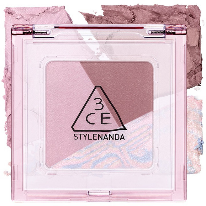 3CE 컬러 그리드 아이 섀도우, 로스트 인 핑크, 1개