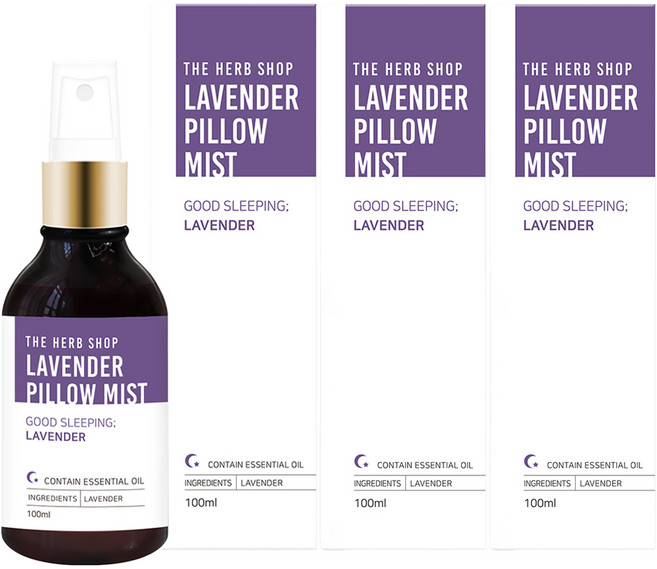 THE HERB SHOP 枕頭噴霧, 薰衣草香, 100ml, 3個