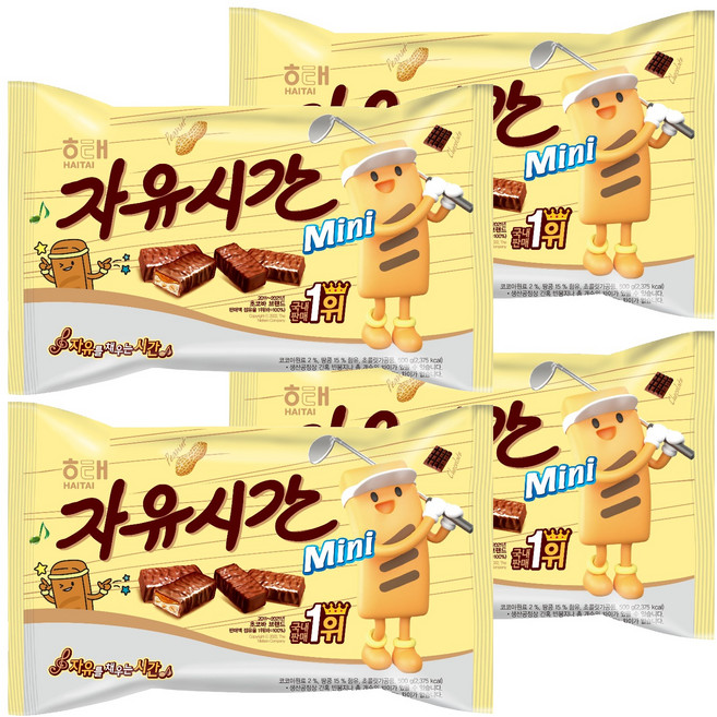 자유시간 미니 초콜릿, 500g, 4개