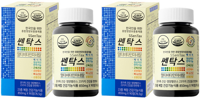 쎈탁스 멀티 비타민 미네랄, 90정, 2개