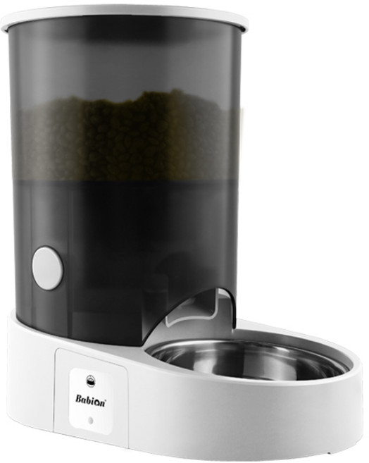 바비온 반려동물 강아지 고양이 IoT 스마트 자동 급식기, 1.15kg, 화이트, 1개