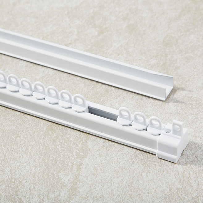 코멧 홈 저소음 전착 커튼레일, 화이트