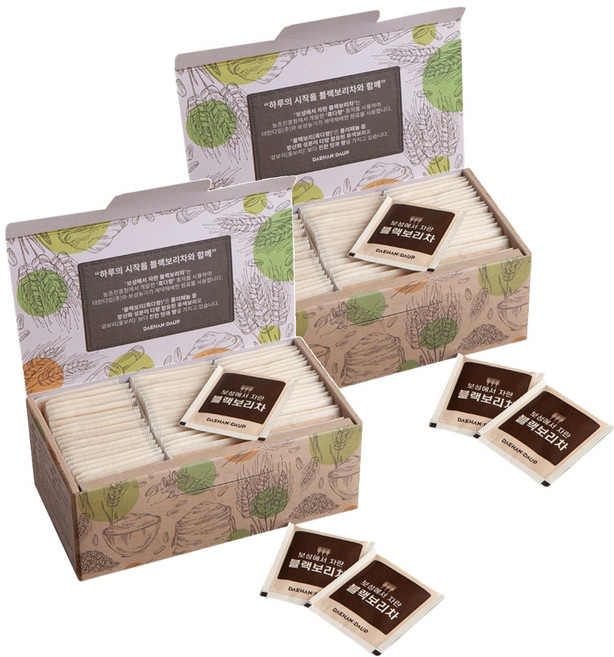 대한다업 보성에서 자란 블랙 보리차, 1.5g, 60개입, 2개