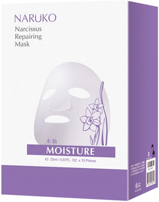 NARUKO 牛爾 台灣公司貨 水仙 奇蹟修護面膜, 10片, 1盒