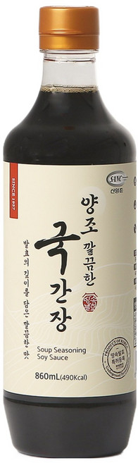 신앙촌 양조 깔끔한 국간장, 860ml, 1개