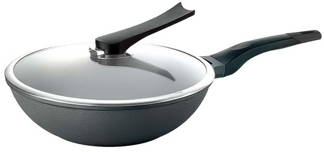 PLUS PERFECT 理想 日式黑金鋼炒鍋 33cm 附蓋, 1個