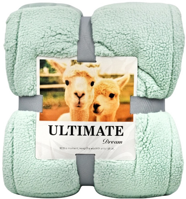 加厚頂級羊羔絨毯 - 抹茶綠