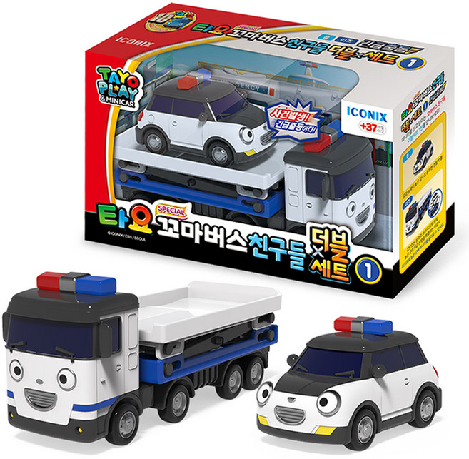 타요 스페셜 꼬마버스 친구들 더블 세트 1 긴급출동, 혼합색상, 1개
