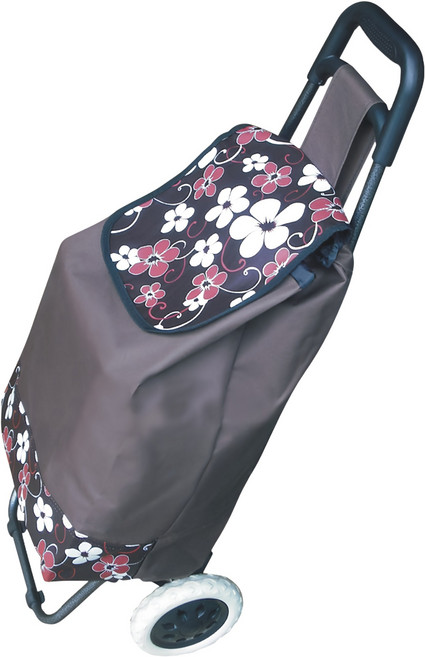 巧用 大單輪購物車 15KG最大承重 超大容量口袋 袋身可拆洗, 顏色隨機, 1個