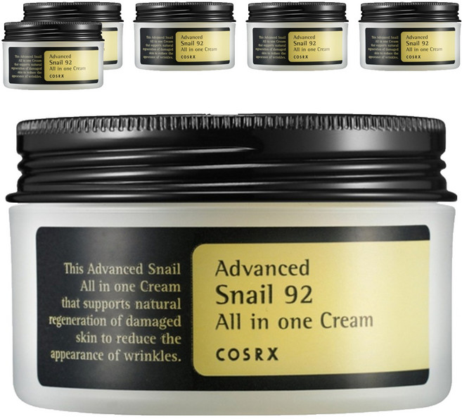 코스알엑스 어드벤스드 스네일 92 올인원 크림, 100ml, 6개