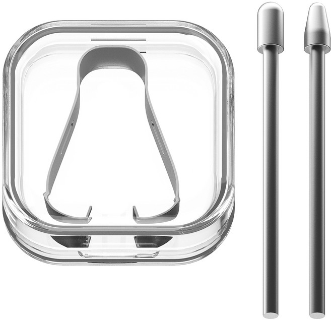 구스페리 갤럭시 spen 펜촉 반영구 메탈 팁스 둥근펜촉 + 세모펜촉 + 전용핀셋 세트, 실버, 1세트