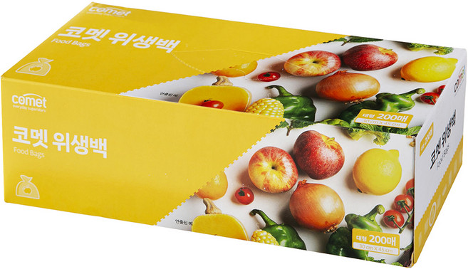 코멧 위생백, 대(L), 200개입, 1개