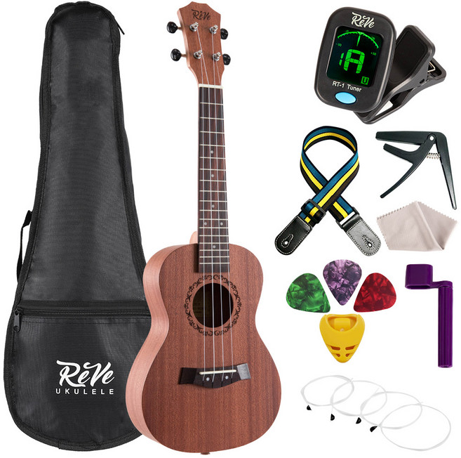 레브악기 입문용 우쿨렐레 RU5C 11종 풀패키지, 콘서트, 1개