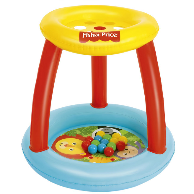 Bestway Fisher-Price 動物朋友球池, 紅色, 1個