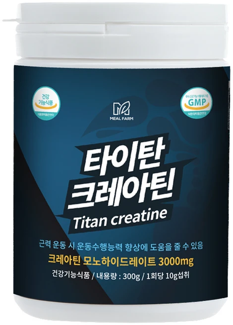 밀팜 타이탄 크레아틴 헬스 보충제, 1개, 300g - 쿠팡