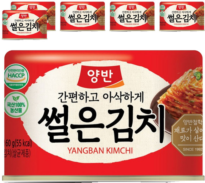 Dongwon 東遠 Yangban 兩班 泡菜罐頭, 160g, 6罐