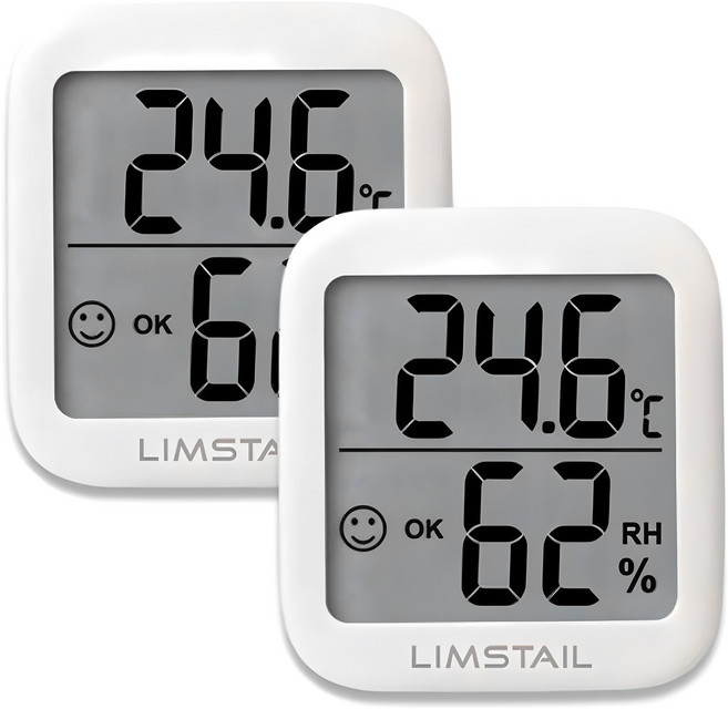 림스테일 디지털 온습도계, 2개, 화이트