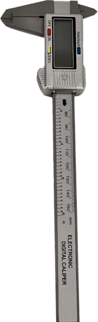 大螢幕電子游標卡尺 銀色款 150mm, 1個