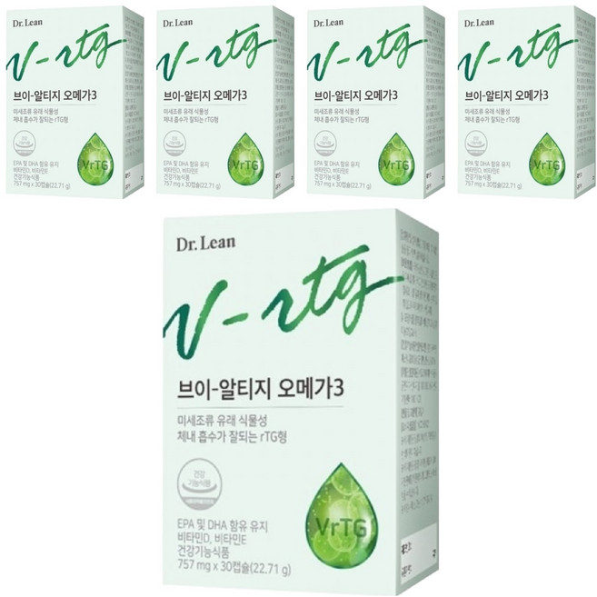 닥터린 브이 알티지 오메가3, 30정, 5개