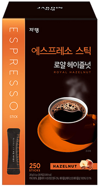에스프레소스틱 로얄 헤이즐넛 커피믹스, 1g, 250개입, 1개