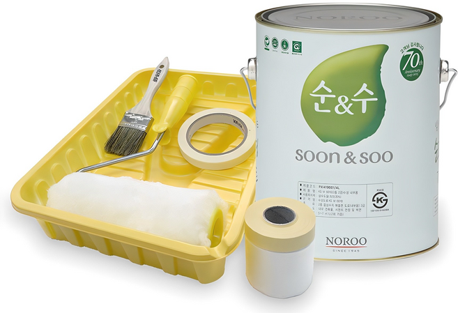 순앤수 순환경 페인트 세트, 화이트, 4L, 1세트