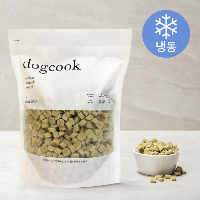 도그쿡 반려견용 야채 알형 냉동 수제사료, 과일/야채, 500g, 2개