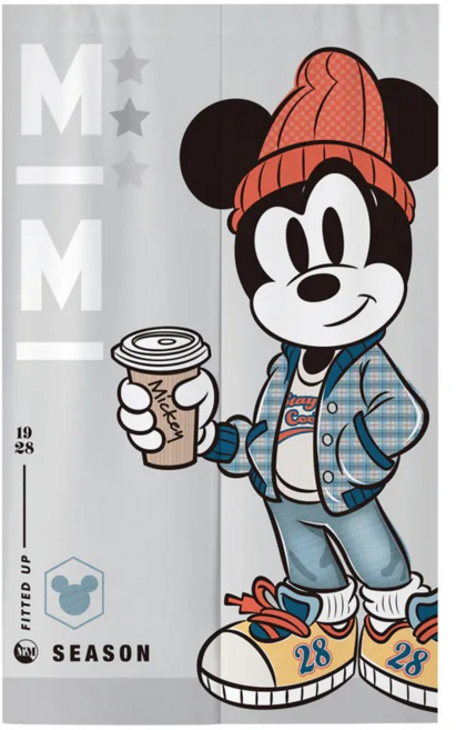 Disney 迪士尼 米奇長門簾, 毛帽米奇 多色