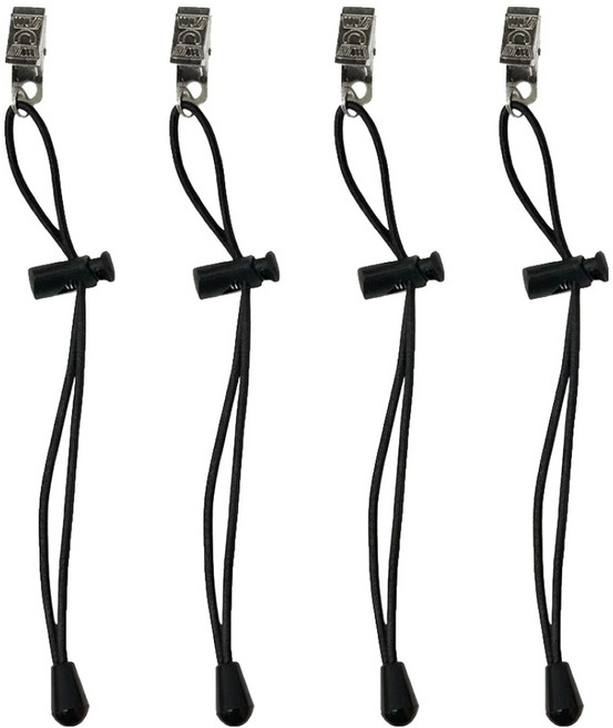 리빙홈디테일 바지 밑단 끌림방지 집게 20cm, 블랙, 4개