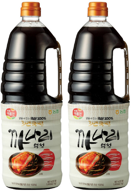 아름찬 국산 까나리액젓, 2.1kg, 2개