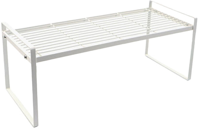 에버하우스 다용도 철제 수납렉 정리선반, 화이트, 1개