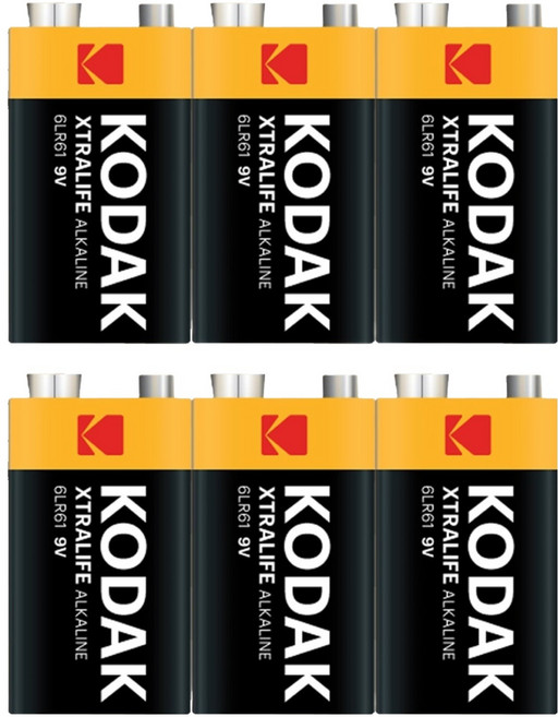 코닥 알카라인 XTRALIFE 9V 특수건전지 벌크형, 3개입, 2개
