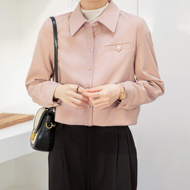 POPLARNC 女款磨毛法蘭絨襯衫 P25FST072107