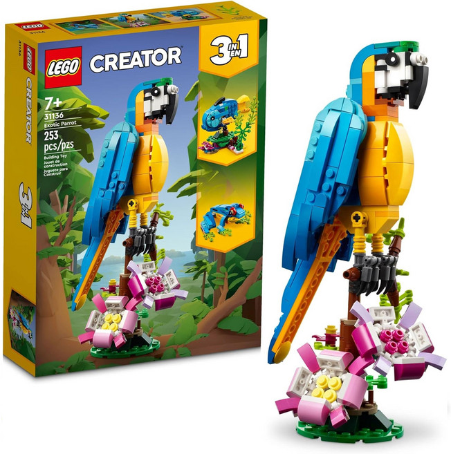 LEGO 樂高 31136 創意百變三合一系列, 藍色 + 黃色, 1盒