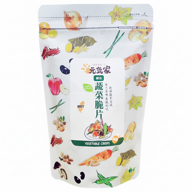 元氣家 綜合蔬菜脆片, 100g, 1包
