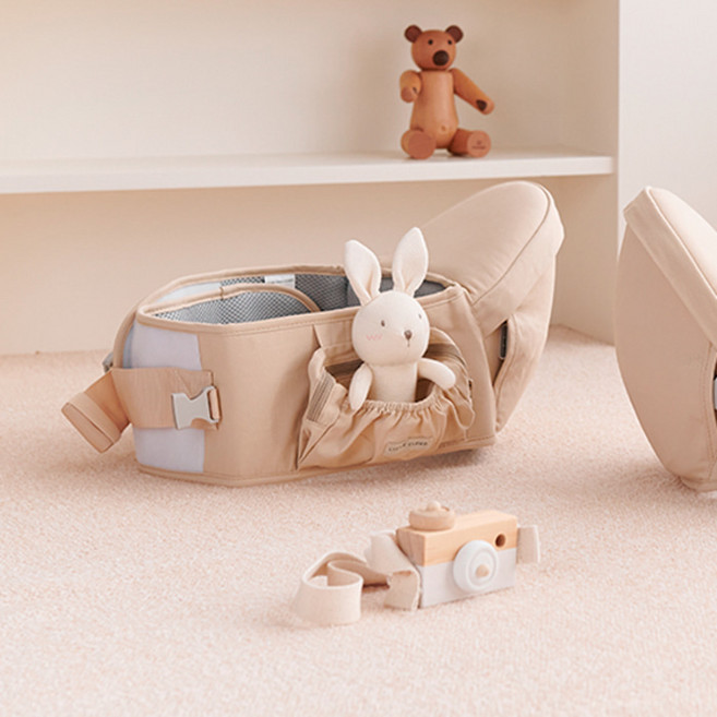 리틀클라우드 품안에 힙시트 아기띠, 샌드베이지